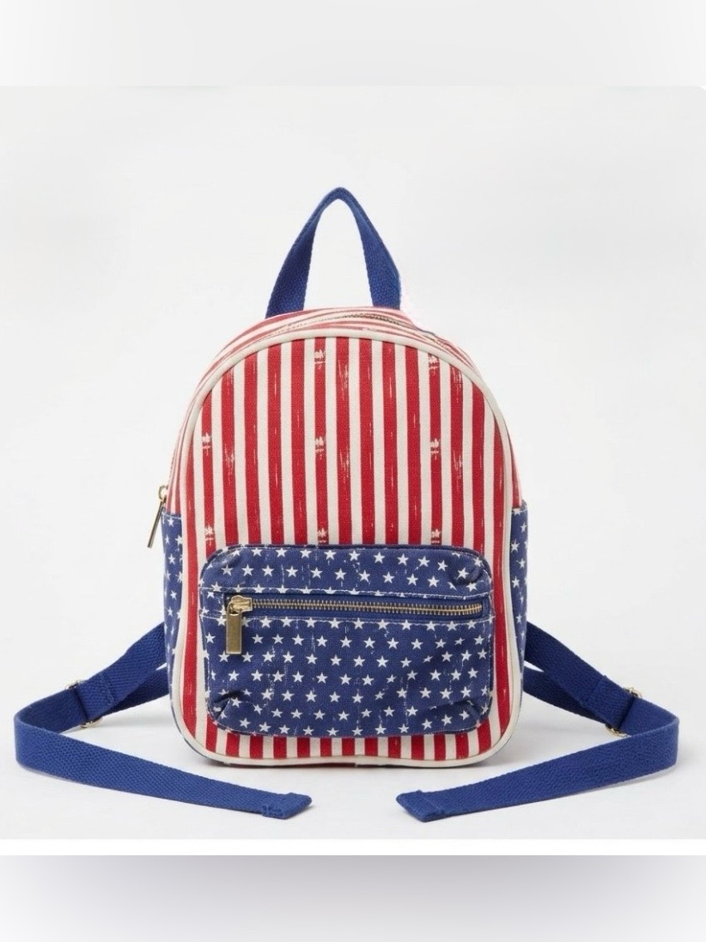 👜Mossimo Like New Red White Blue Small Backpack
